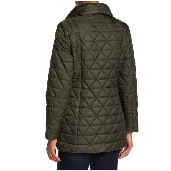 Marc New York by Andrew Marc Chevron Quilted Jacket with Removable Faux Fur—NWT - Picture 6 of 17